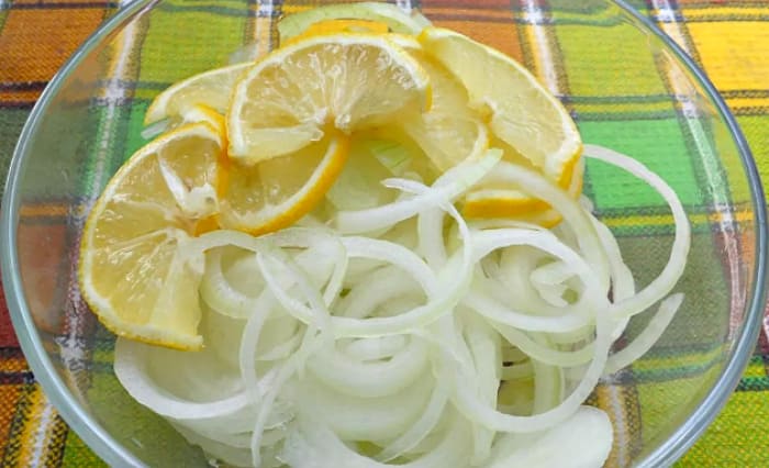 лук с медом и лимоном