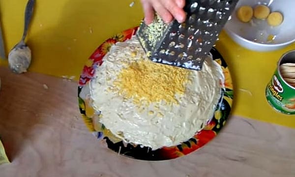 завершающий слой желтки