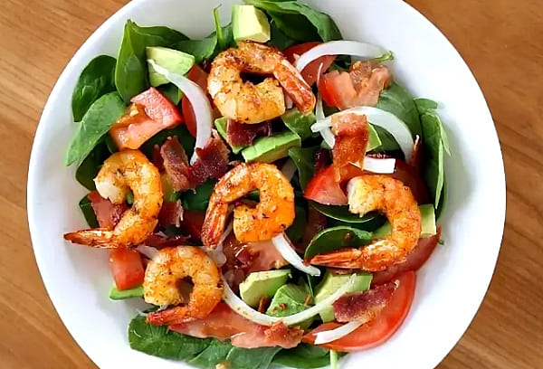 креветки с беконом и инжиром