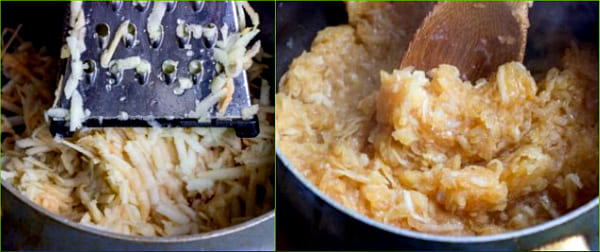 нашинковать яблоки