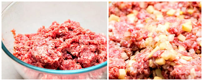 фарш с картошкой