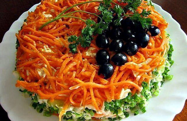с корейской морковью