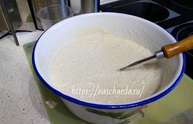 тесто пузырчатое