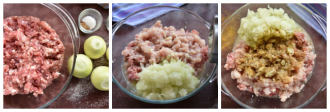 замес фарша
