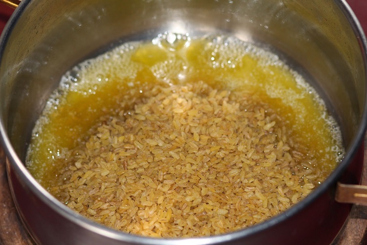 Булгур в кастрюле