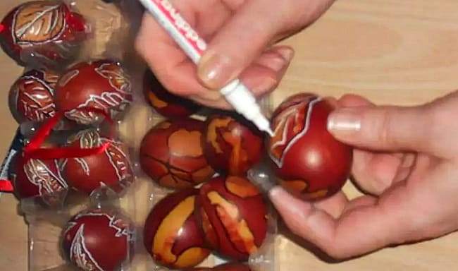 маркером
