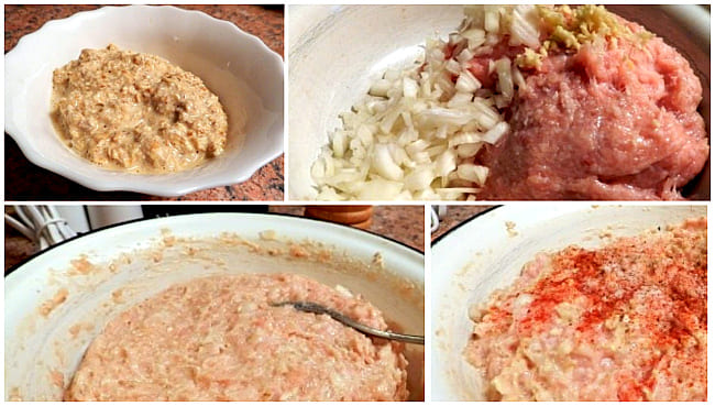 замес фарша 3