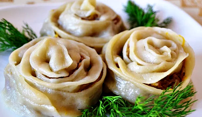 манты розочка