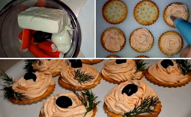 Закуска на Новый год с крабами