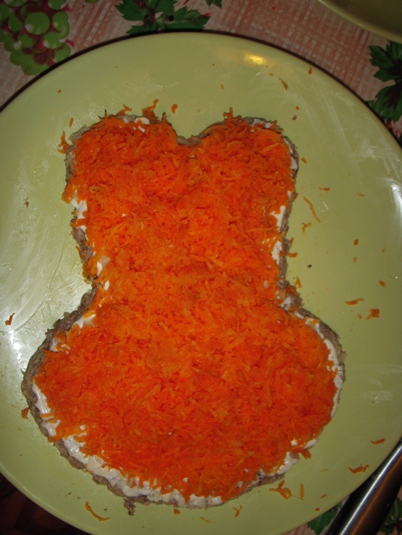 Слой моркови