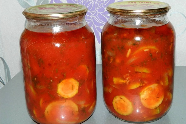 Салат из кабачков с кетчупом