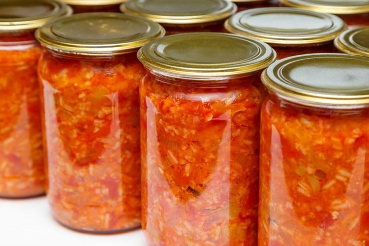 Салат из перца с рисом на зиму