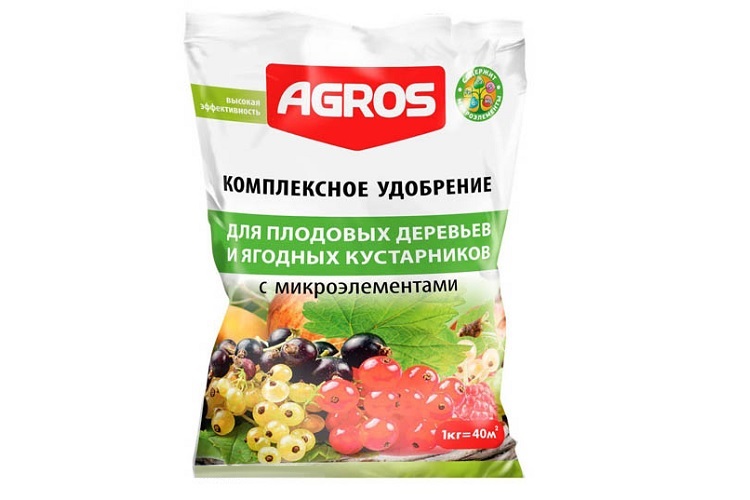 Комплексное удобрение для плодовых деревьев и ягодных кустарников «Агрос»
