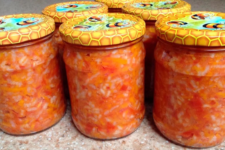 С томатами и рисом