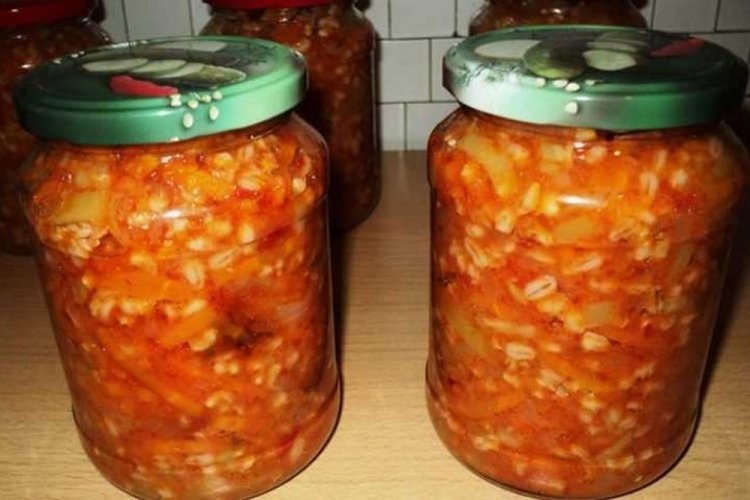 Скумбрия с перловкой