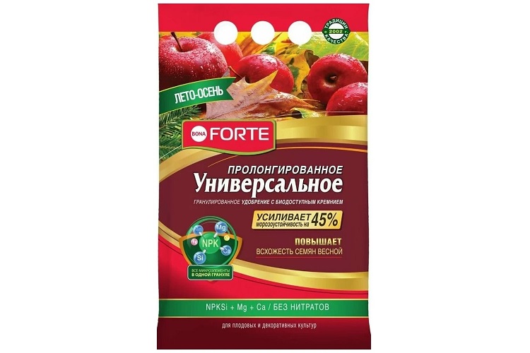 Удобрение универсальное пролонгированное лето-осень (Bona Forte)
