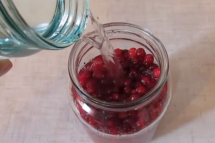 Клюква в воде
