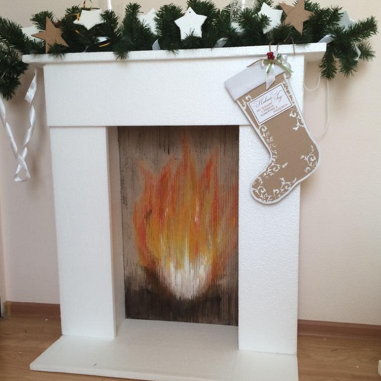 Пенопластовый камин