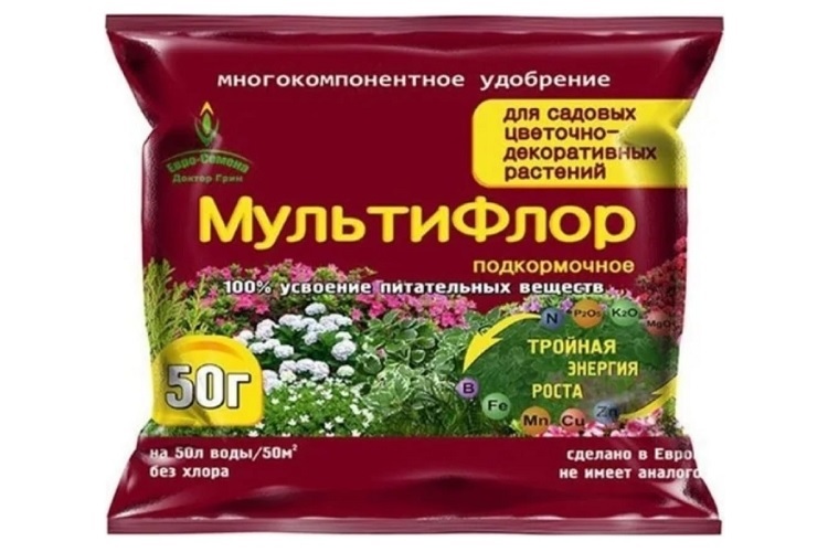 «МультиФлор» подкормочное для садовых цветочно-декоративных растений